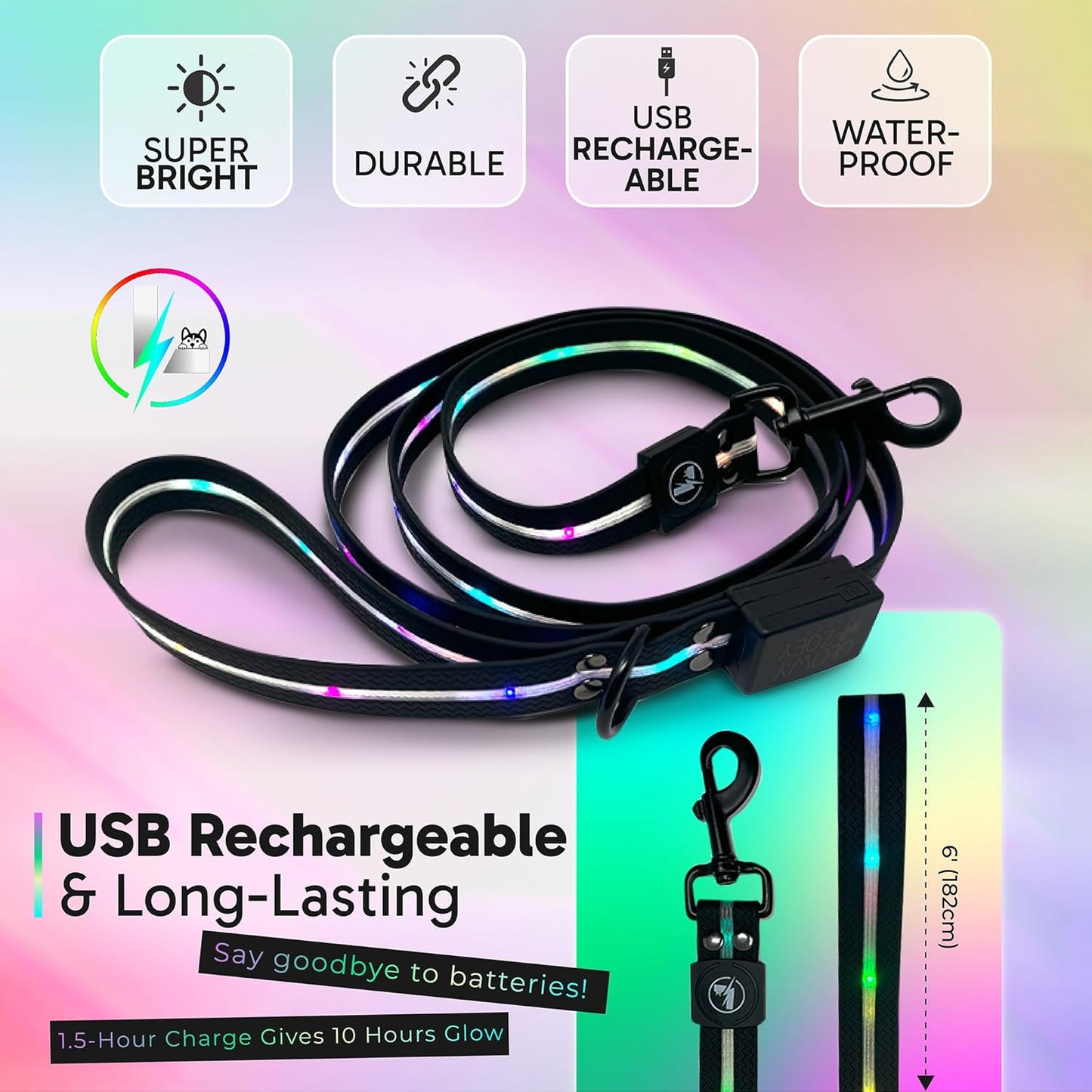 Stylish Illuminated Dog Lead - Isah Ecommerce Specialist